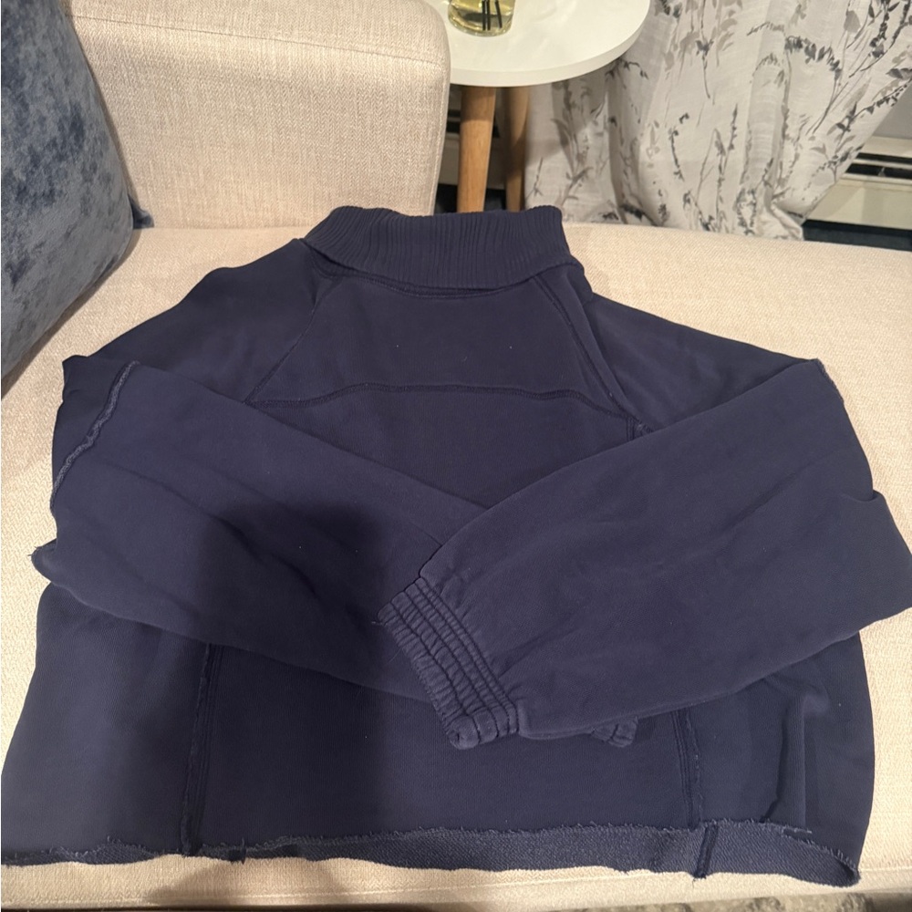 Aerie Deep Blue Ribbed Turtleneck
